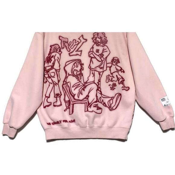 Aelfric Eden Graffiti Print Hoodie We Vaguely Feel Many Size Extra Small - Picture 6 of 10